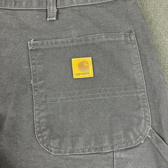 Carhartt Pants Mens 42x30 B11 PTB Washed Duck Work Dungaree Single Knee Blue NWT - Picture 10 of 10